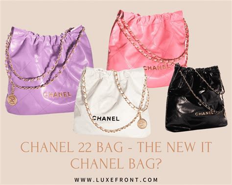 23cm chanel bag|chanel 22 bag collections.